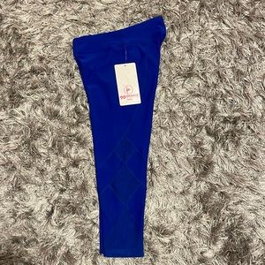 90 degree girls BRAND NEW blue crop leggings